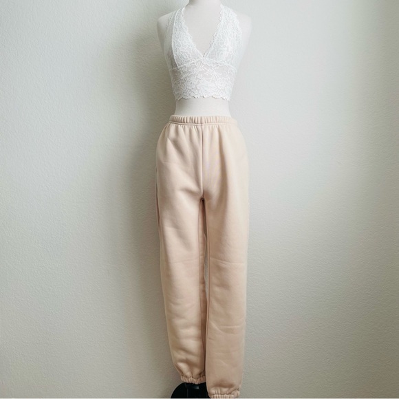 Bundle SHEIN EZWear Women Solid Color Elastic Waist Slant Pocket Sweatpants - Picture 3 of 16